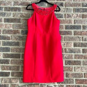 Red Shift Dress